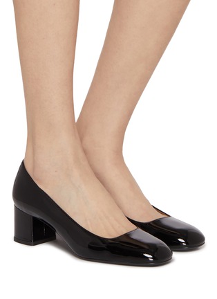 Figure View - Click To Enlarge - STUART WEITZMAN - Stuart Power 50 Patent Leather Pumps