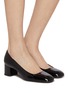 Figure View - Click To Enlarge - STUART WEITZMAN - Stuart Power 50 Patent Leather Pumps