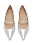 Detail View - Click To Enlarge - STUART WEITZMAN - Emilia Leather Mary Jane Flats