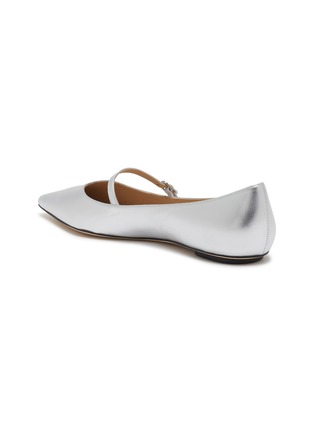  - STUART WEITZMAN - Emilia Leather Mary Jane Flats