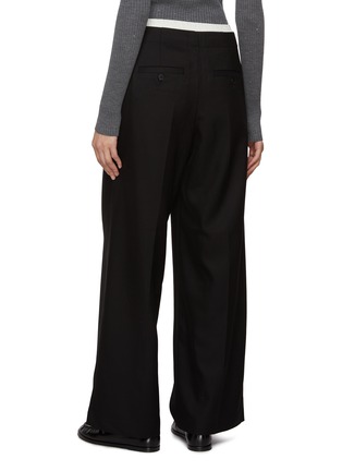 Back View - Click To Enlarge - MO&CO. - Wide Leg Layered Waist Pants