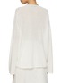 Back View - Click To Enlarge - MO&CO. - Loose V-Neck Cotton Knit Sweater