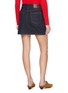 Back View - Click To Enlarge - MO&CO. - Dark Wash Denim Mini Skirt
