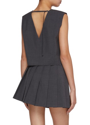 Back View - Click To Enlarge - MO&CO. - Round Neck Sleeveless Top
