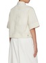 Back View - Click To Enlarge - MO&CO. - Cargo Cropped Cotton Blend Shirt Jacket