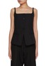 Main View - Click To Enlarge - MO&CO. - Square Neckline Wool Blend Top