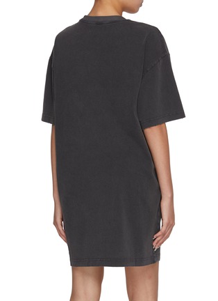 Back View - Click To Enlarge - MO&CO. - Cherry Oversized Cotton T-shirt Dress