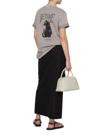 Figure View - Click To Enlarge - MO&CO. - Back Cat Graphic Cotton T-shirt