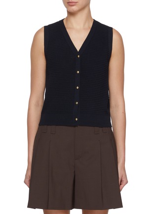 Main View - Click To Enlarge - MO&CO. - V-neck Knit Gilet