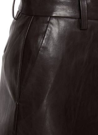  - MO&CO. - Leather Shorts