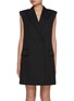 Main View - Click To Enlarge - MO&CO. - Tailored Sleeveless Wool Blend Blazer Dress