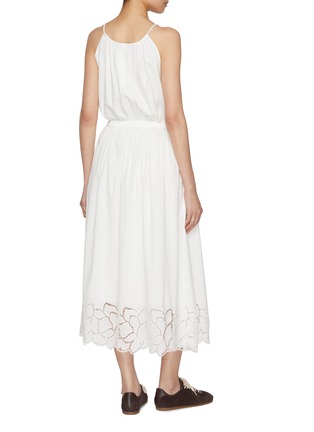 Back View - Click To Enlarge - MO&CO. - Eyelet Cotton Shift Dress