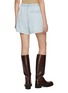 Back View - Click To Enlarge - MO&CO. - Drawstring Light Wash Denim Shorts