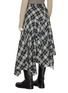 Back View - Click To Enlarge - MO&CO. - Checkered Asymmetrical Maxi Skirt