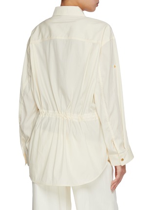 Back View - Click To Enlarge - MO&CO. - Elastic Waist Cargo Shirt Jacket