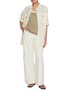Figure View - Click To Enlarge - MO&CO. - Elastic Waist Cargo Shirt Jacket
