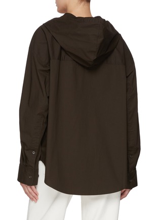 Back View - Click To Enlarge - MO&CO. - Hooded Shirt Jacket