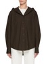 Main View - Click To Enlarge - MO&CO. - Hooded Shirt Jacket