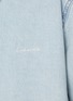  - MO&CO. - Embroidered Light Wash Denim Shirt