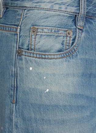  - MO&CO. - Paint Splatter Detail Medium Wash Jeans