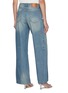Back View - Click To Enlarge - MO&CO. - Paint Splatter Detail Medium Wash Jeans
