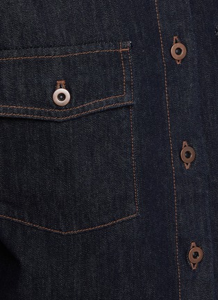  - MO&CO. - Boxy Dark Wash Denim Jacket