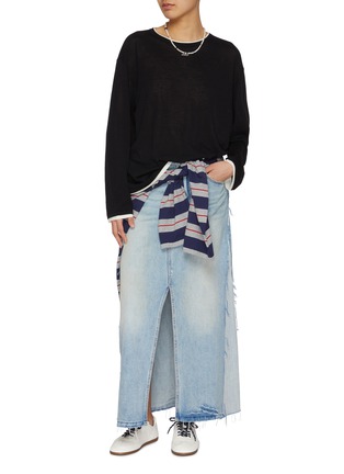 Figure View - Click To Enlarge - MO&CO. - Layered Look Knit Sweater