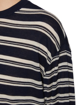  - MO&CO. - Striped Crewneck Sweater