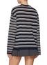 Back View - Click To Enlarge - MO&CO. - Striped Crewneck Sweater