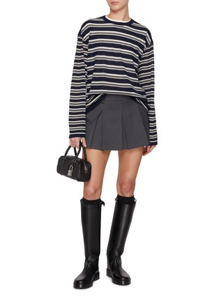 Figure View - Click To Enlarge - MO&CO. - Striped Crewneck Sweater