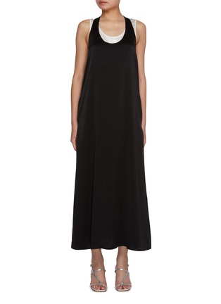 Main View - Click To Enlarge - MO&CO. - Layerd Sleeveless Maxi Dress