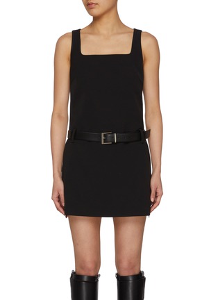 Main View - Click To Enlarge - MO&CO. - Square Neck Mini Dress