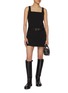 Figure View - Click To Enlarge - MO&CO. - Square Neck Mini Dress