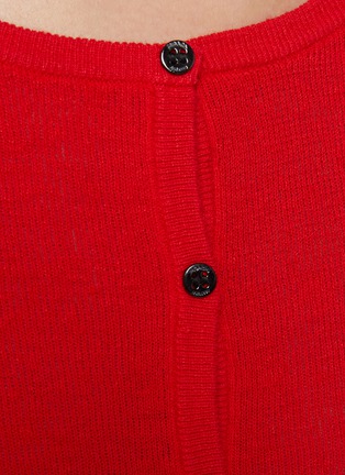  - MO&CO. - Crewneck Linen Cotton Knit Cardigan