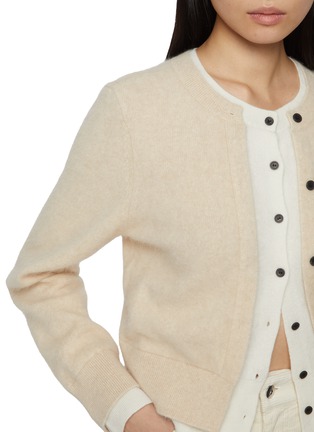  - MO&CO. - Layered Round Neck Cardigan