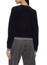 Back View - Click To Enlarge - MO&CO. - Layered Round Neck Cardigan