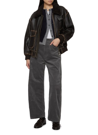 Figure View - Click To Enlarge - MO&CO. - Layered Round Neck Cardigan