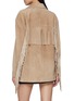 Back View - Click To Enlarge - MO&CO. - Fringed Suede Jacket