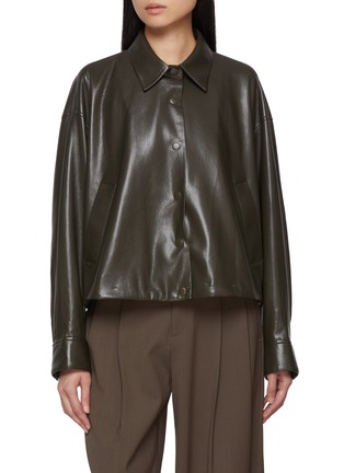 Main View - Click To Enlarge - MO&CO. - Faux Leather Bike Jacket
