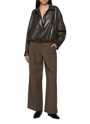 Figure View - Click To Enlarge - MO&CO. - Faux Leather Bike Jacket