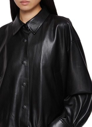  - MO&CO. - Faux Leather Bike Jacket