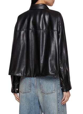 Back View - Click To Enlarge - MO&CO. - Faux Leather Bike Jacket
