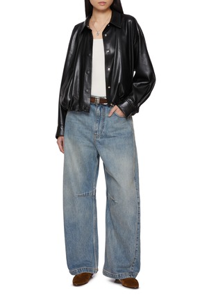 Figure View - Click To Enlarge - MO&CO. - Faux Leather Bike Jacket
