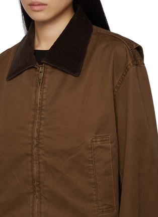  - MO&CO. - Cropped Cotton Bomber Jacket