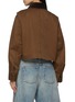Back View - Click To Enlarge - MO&CO. - Cropped Cotton Bomber Jacket