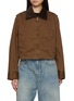 Main View - Click To Enlarge - MO&CO. - Cropped Cotton Bomber Jacket