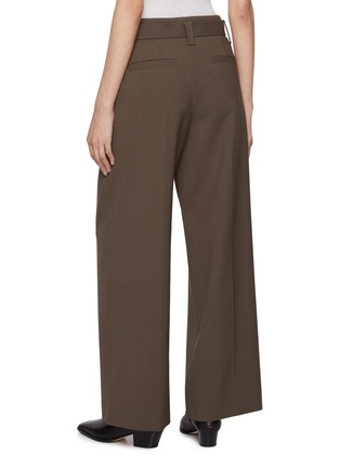 Back View - Click To Enlarge - MO&CO. - Wide Leg Belted Pants