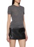 Detail View - Click To Enlarge - MO&CO. - Short Sleeve Wool Knit Top
