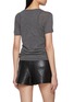 Back View - Click To Enlarge - MO&CO. - Short Sleeve Wool Knit Top