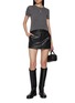 Figure View - Click To Enlarge - MO&CO. - Short Sleeve Wool Knit Top